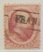 1864 Koning Willem III 10ct, Postzegels en Munten, Postzegels | Nederland, Ophalen of Verzenden, T/m 1940, Gestempeld