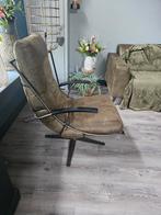 2 Draaifauteuils - Stijlvol en Comfortabel, Huis en Inrichting, Fauteuils, Gebruikt, 75 tot 100 cm, Ophalen of Verzenden, Metaal