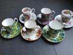 Vintage Royal Albert koffiekopjes 5 stuks porselein, Ophalen of Verzenden, Zo goed als nieuw, Porselein