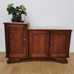 Antiek Art Deco tv meubel, dressoir wandkast met marmer blad, Huis en Inrichting, Kasten | Dressoirs, Valkenswaard, Gebruikt, Info@flashbackfurniture.nl