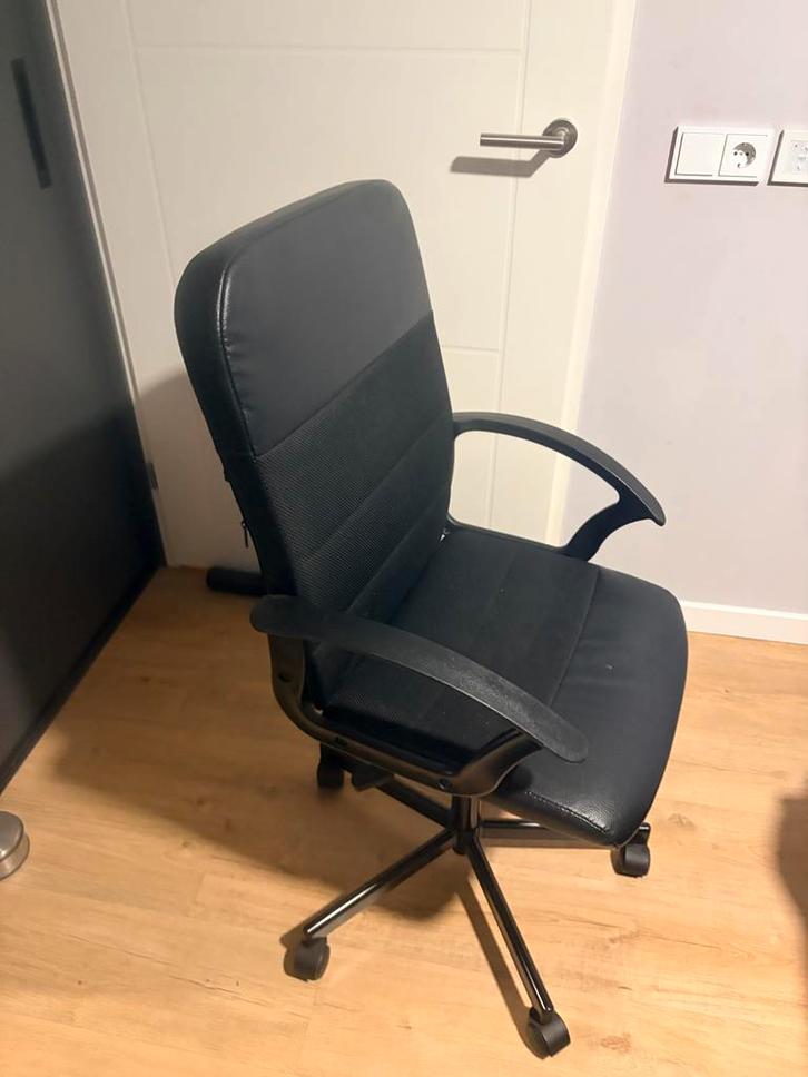 IKEA Renberget bureaustoel - Zwart, Huis en Inrichting, Bureaustoelen, Gebruikt, Bureaustoel, Zwart, Ophalen
