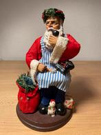 Antieke Kerstman Decoratie met Schort en Krans - Handgemaakt, Ophalen of Verzenden