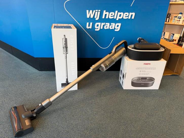 Roidmi RS70 steelstofzuiger met dweilfunctie - Winkelmodel, Witgoed en Apparatuur, Stofzuigers, Zo goed als nieuw, Stofzuiger
