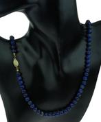 Lapis Lazuli edelsteen ketting dames 14k slot goud vintage, Ophalen of Verzenden, Goud, Ketting, Met edelsteen