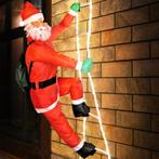 Kerstman op touwladder, 120 led's, kerstversiering, kerst, Ophalen of Verzenden, Nieuw