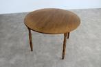 vintage rond eettafel | tafel | verlengbaar | Zweeds, Huis en Inrichting, Tafels | Eettafels, Gebruikt, 100 tot 150 cm, ., Teakhout