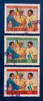 Guinee 1987 ,3 pzs reconcilation, Verzenden, Guinee, Gestempeld