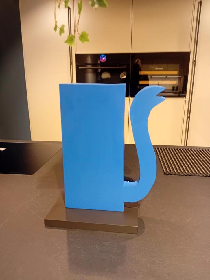 Klaas Gubbels Koffiekan - Gesigneerd, Antiek en Kunst, Kunst | Beelden en Houtsnijwerken, Ophalen of Verzenden