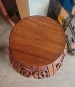 Handgesneden antieke plantentafel pied de stalle, Antiek en Kunst, Ophalen