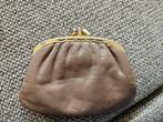 Vintage Knipbeurs Bruin Leer, Sieraden, Tassen en Uiterlijk, Portemonnees, Overige merken, Gebruikt, Bruin, Ophalen of Verzenden