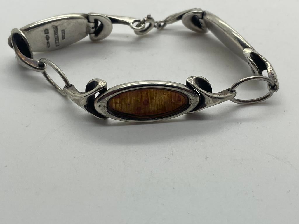 B747 Prachtige zilveren armband Orlando Orlandini zeldzaam, Ophalen of Verzenden, X, Zilver, Zilver