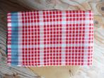 Retro Theedoek rood blauw wit echt vintage jaren 80, Huis en Inrichting, Keuken | Textiel, Nieuw, Ophalen of Verzenden, Theedoek of Handdoek