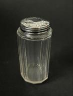 Kristal met Zilver Dressoir Potje, 1884, Antiek en Kunst, Ophalen of Verzenden, Zilver