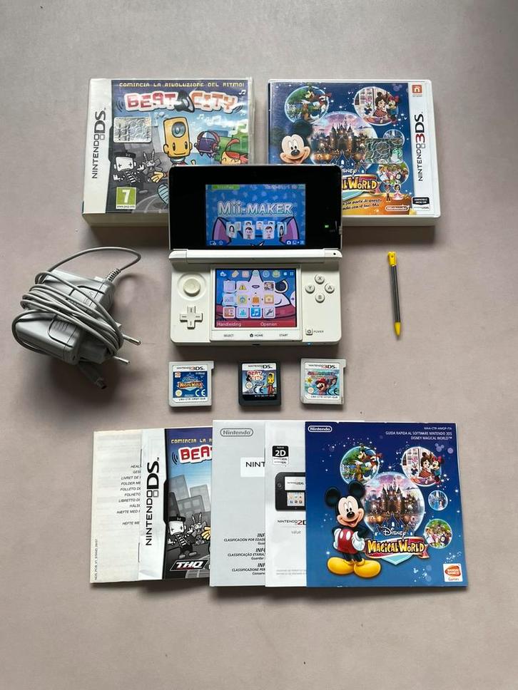 Nintendo 3DS Wit + Games en Toebehoren, Spelcomputers en Games, Games | Nintendo 2DS en 3DS, Gebruikt, Avontuur en Actie, 1 speler
