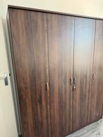 Houten Kledingkast - Praktisch en Stijlvol!, Ophalen, Gebruikt, 100 tot 150 cm, Met lade(s)