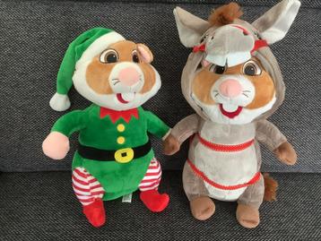 Kerst elf kerstelf hamster efteling ezel AH pluche knuffel beschikbaar voor biedingen