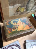 Antiek art nouve kistje brocante curiosa, Ophalen of Verzenden