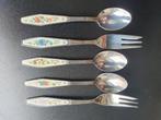 4x Royal Albert lepeltjes en vorkjes, Antiek en Kunst, Antiek | Bestek, Ophalen of Verzenden