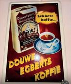 Douwe Egberts Koffie Emaille Reclamebord, Antiek en Kunst, Antiek | Wandborden en Tegels, Ophalen