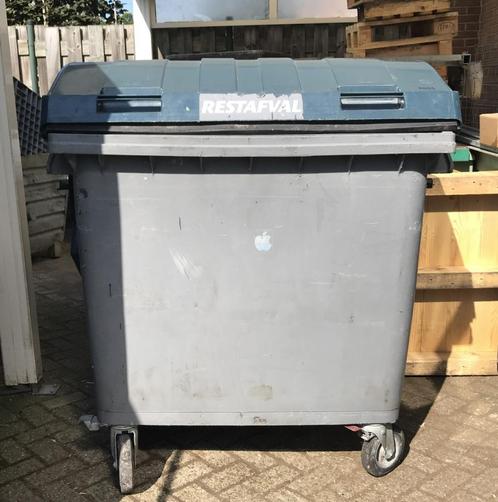 Afvalcontainer, rolcontainer, Plastic Omnium, 1100 liter, Huis en Inrichting, Woonaccessoires | Prullenbakken, Gebruikt, Kunststof