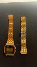 Casio A159WGE Goud - Kapot stukje, Sieraden, Tassen en Uiterlijk, Horloges | Heren, Overige merken, Staal, Gebruikt, Polshorloge
