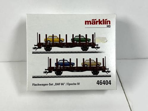 Marklin 46404 NS Set platte wagens "DAF 66", Hobby en Vrije tijd, Modeltreinen | H0, Zo goed als nieuw, Wagon, Wisselstroom, Märklin
