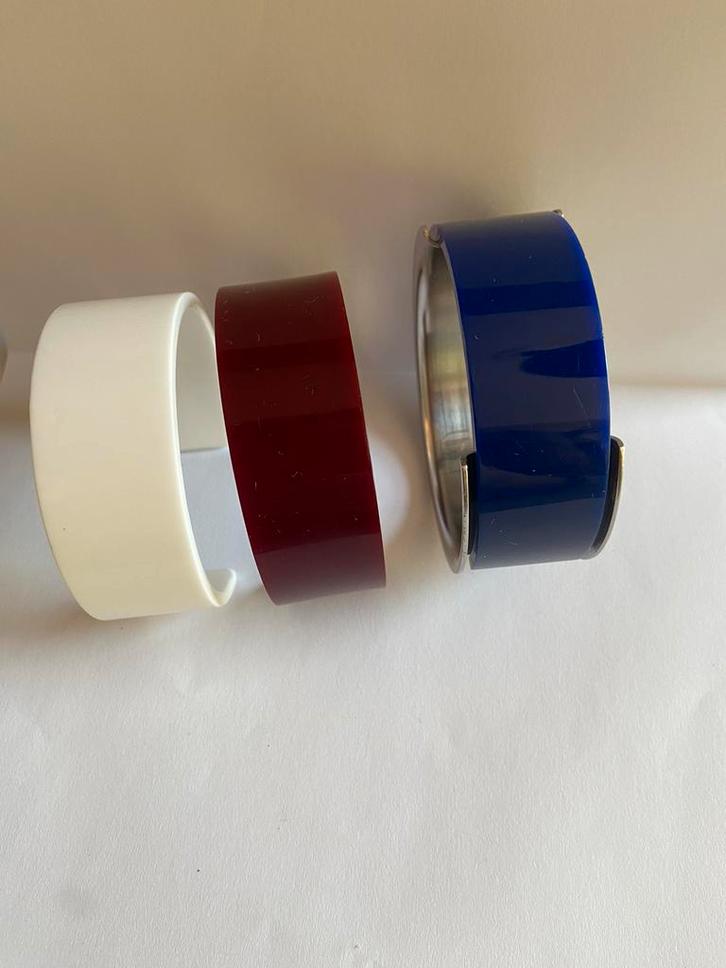 Armband staal Bruno Ninaber 1977, Antiek en Kunst, Kunst | Designobjecten, Ophalen