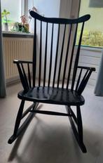 Vintage retro schommelstoel, Ophalen, Gebruikt, Zwart, Eén