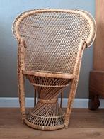 Pauwenstoel 78 cm hoog ! Jaren 70 Vintage Rotan kinder stoel, Huis en Inrichting, Woonaccessoires | Overige, Ophalen of Verzenden