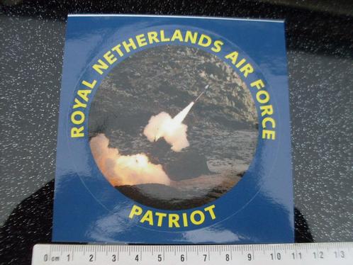 sticker royal netherlands air force patriot rond, Verzamelen, Stickers, Zo goed als nieuw, Bedrijf of Vereniging, Verzenden