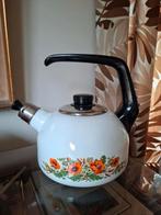 Vintage emaille fluitketel alleen voor decoratie, Antiek en Kunst, Antiek | Emaille, Ophalen of Verzenden