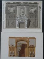 litho eetkamers in Franse villa's Severeyns 1880, Verzenden