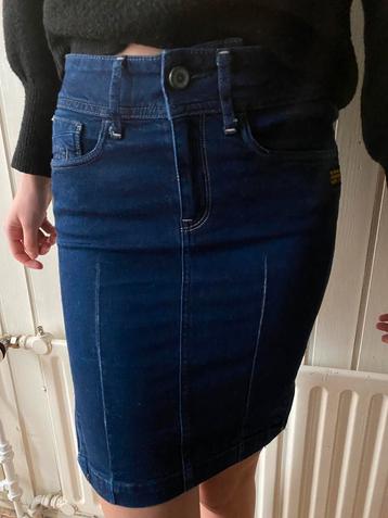 G-Star pencil skirt donkerblauw beschikbaar voor biedingen
