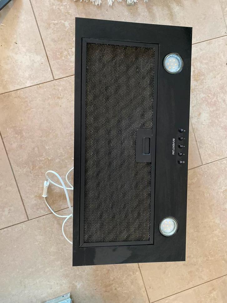 Te koop: Inventum inbouw afzuigkap AKI6005ZWA, Witgoed en Apparatuur, Afzuigkappen, Zo goed als nieuw, Onderbouw afzuigkap, 200 tot 400 m³ per uur