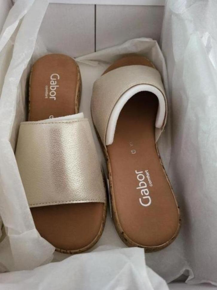 NIEUW!! Gabor Comfort muiltjes/slippers, Kleding | Dames, Schoenen, Nieuw, Sandalen of Muiltjes, Beige, Ophalen of Verzenden