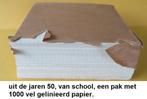 jaren 50, pak 1000 vel lijntjes papier voor school, Ophalen of Verzenden, Nieuw