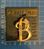 Broche letter B met kat, met steentjes, Sieraden, Tassen en Uiterlijk, Broches, Ophalen of Verzenden, Nieuw, Overige materialen