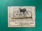 Minerva Motorcycle Advertentie 1899 BEL/NL (Origineel), Verzamelen, Tijdschriften, Kranten en Knipsels, Nederland, Knipsel(s)