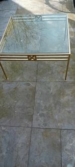 Ophalen tafel glas metaal, Huis en Inrichting, Tafels | Salontafels, Ophalen, Zo goed als nieuw, Glas, Minder dan 50 cm