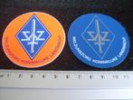 2x sticker wzz welzijnszorg KL logo embleem wapen leger, Verzenden, Zo goed als nieuw, Bedrijf of Vereniging