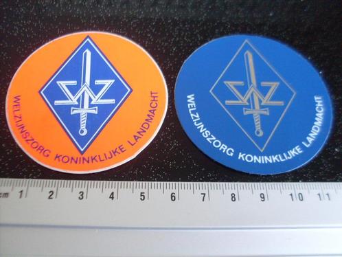 2x sticker wzz welzijnszorg KL logo embleem wapen leger, Verzamelen, Stickers, Zo goed als nieuw, Bedrijf of Vereniging, Verzenden