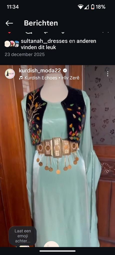 Prachtige traditionele Koerdische jurk, Kleding | Dames, Gelegenheidskleding, Nieuw, Overige typen, Maat 42/44 (L), Overige kleuren