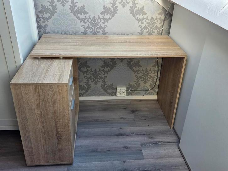 Hoekbureau met opbergruimte, Huis en Inrichting, Bureaus, Zo goed als nieuw, Bureau, Ophalen