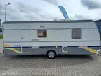 Dethleffs Camper 560 met stapelbed,dak-airco,douche,treinzit, Caravans en Kamperen, Caravans, Bedrijf, 1000 - 1250 kg, Dethleffs