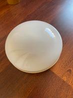 Vintage glazen plafondlamp, Ophalen of Verzenden, Gebruikt