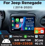 Radio Jeep Renegade 2016-2020 Android Carplay nieuw, Auto diversen, Autoradio's, Ophalen of Verzenden, Nieuw