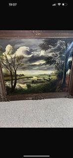 Schilderen oude, olijfverf, Antiek en Kunst, Ophalen of Verzenden