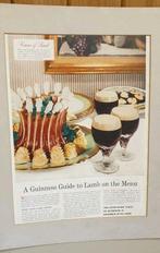 Retro Reclame Poster Lamb Guinness Menu advertentie Folder, Ophalen of Verzenden, Gebruikt, A1 t/m A3, Film en Tv
