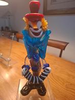 Murano glas 1970  vintage clown met accordeon, Antiek en Kunst, Ophalen of Verzenden