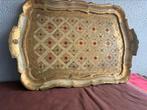 Vintage Florentine Serving Tray, Huis en Inrichting, Woonaccessoires | Dienbladen, Ophalen of Verzenden, Zo goed als nieuw, Hout